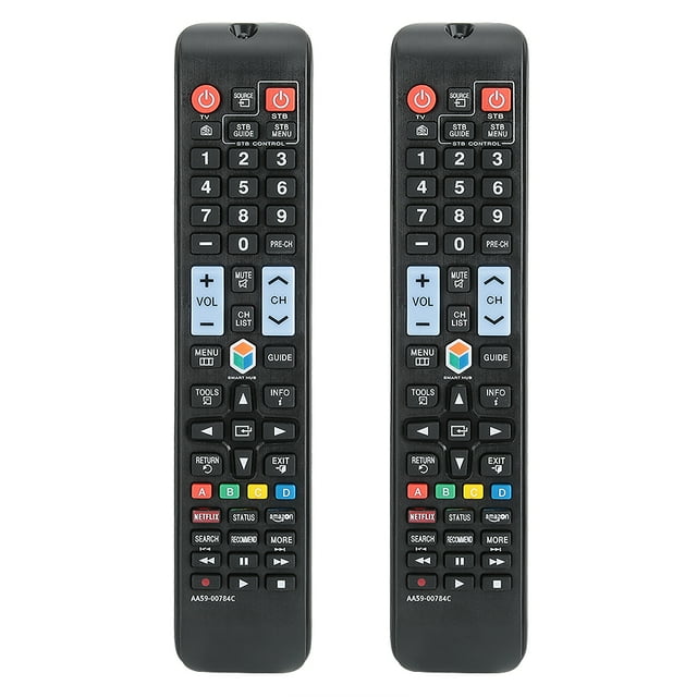 2PCS Multi Function Large Buttons TV Remote Control for Samsung A59