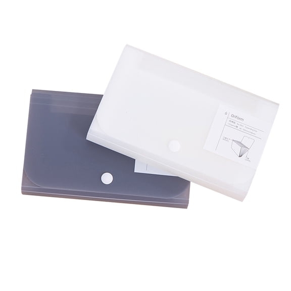 2PCS Multi-Layer Classified Folders Portable Accordion Folder Practical File Folder for Students Teachers Staff (Grey, White)