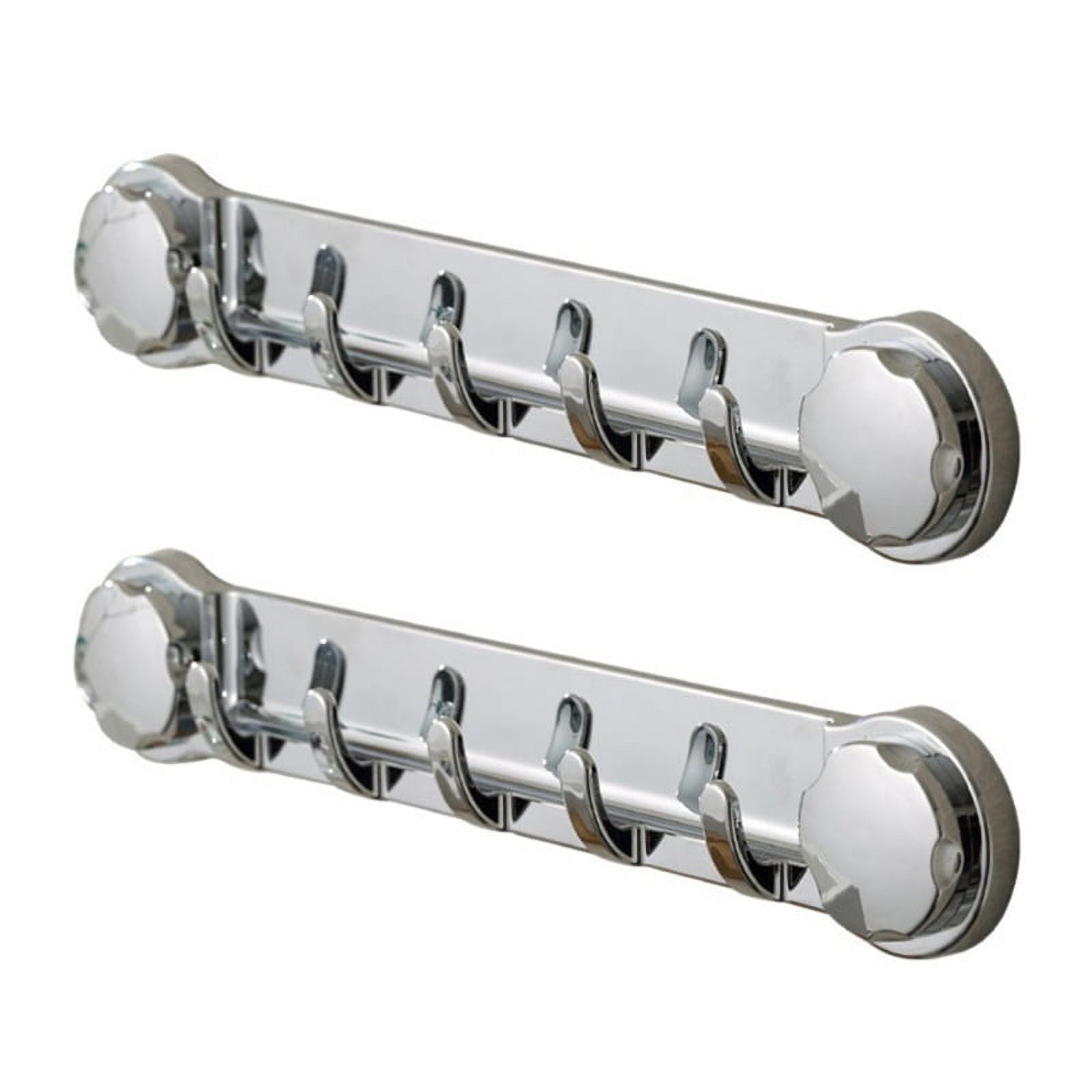 2PCS Multifunctional Bathroom Wall Hooks Drill-Free Towel Rack Wall Mounted Robe Coat Bath Towel Hooks Ha
