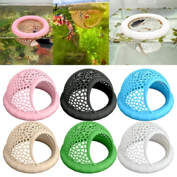 2PCS Multifunctional Betta Hammock Bed, Floating/Suction Mount Adjustable Rest Hideout for Betta & Shrimp, Aquarium Tank Accessories