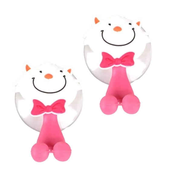 2PCS Multifunctional Cute Cartoon Animal Toothbrush Holder Suction Cup Hooks Bathroom Set Accessories Brush Cup Storage Box Holder Minion Tool Eco-Friendly Household Items Storage Wa