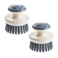 thumbnail image 1 of 2PCS Multipurpose Dish Brush with Handle,Kitchen Scrub Brushes for Cleaning,with Stiff Bristles for Sink,Pots,Pans, 1 of 5