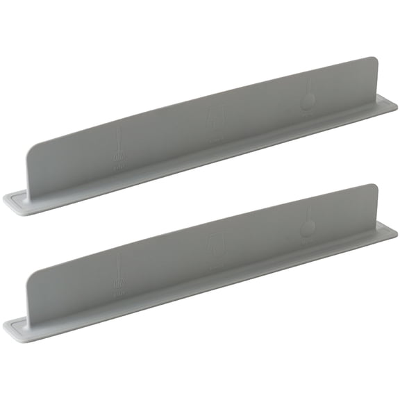 2PCS Multipurpose Sink Splash Barrier For Kitchen Bathroom Sink Water Deflection And Front Protections