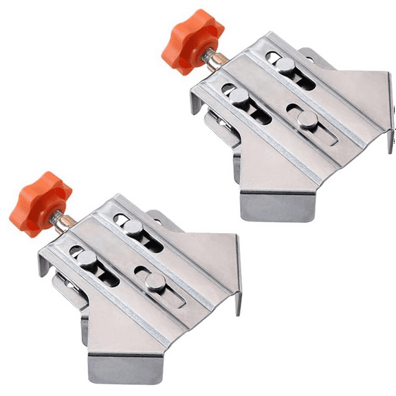 2PCS Multipurpose Stainless Steel 90 Degree Corner Clamp, T-Shaped Right Angle Clamping