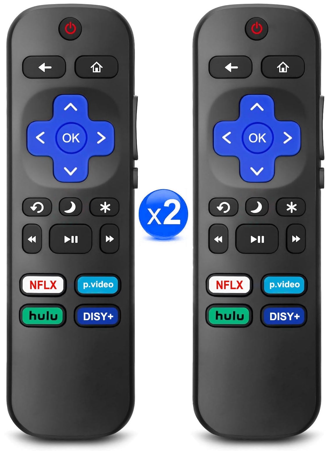 Sharp Element Box 2PCS NEW Remote Control Replacement for All Roku TVs, for TCL TV ...