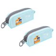 2PCS NGHnuifg Cartoon Pencil Bag Brush Wrap Holder Pencil Case Cosmetic