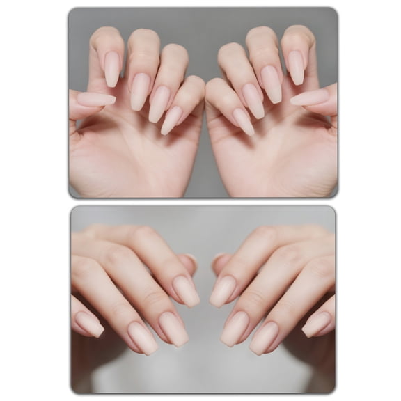 2PCS Nail Practice Sheets Reusable Nail Art Practice Board Realistic Lady's Hand Template Nails Art Display Tips Exercise Tools DIY