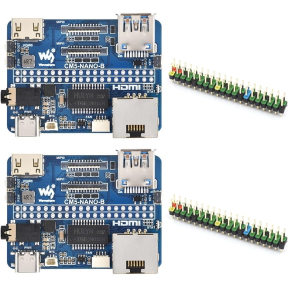 2PCS Nano Base Board (B), Compatible with Compute Module 5, Same Size As The CM5, Base Board for Compute Module 5 Lite/eMMC