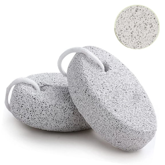 2PCS Natural Pumice Stone, Lava Pedicure Tools Hard Skin Callus Remover for Feet and Hands - Foot File Exfoliation to Remove Dead Skin, and Callusess