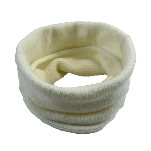 2PCS Neck Warmth Winter Scarf Double Thick Wool Windproof for Women Gift Men