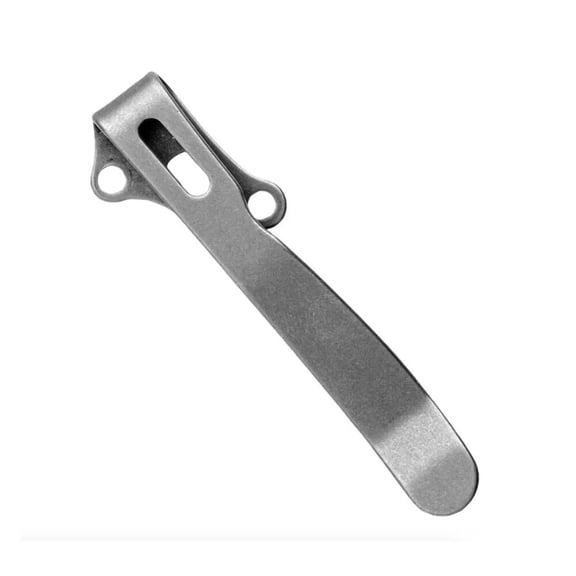 2PCS New Titanium Deep Carry Pocket Clip For AD20 Demko Knives AD20.5 Stonewash