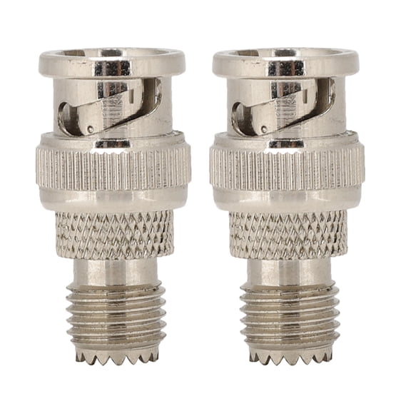 2PCS Nickel-Plated Brass BNC/Mini UHF to JK Adapter Converter for Antenna Radio WiFi