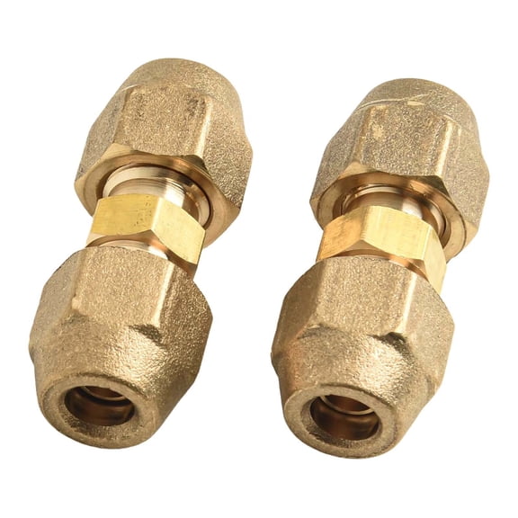 2PCS Nipple Copper Pipe Connector Extension For Air Conditioning Systems Double Nipple For Copper Pipes Features A Seamless - 1/4(6.35mm)