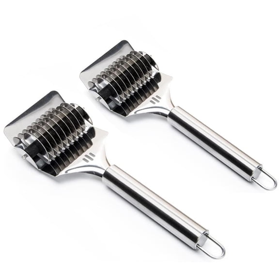 2PCS Noodle Cutter,Pasta Roller Tool for Homemade Noodles,Stainless Steel Noodle Maker for Kitchen Cooking Tools.