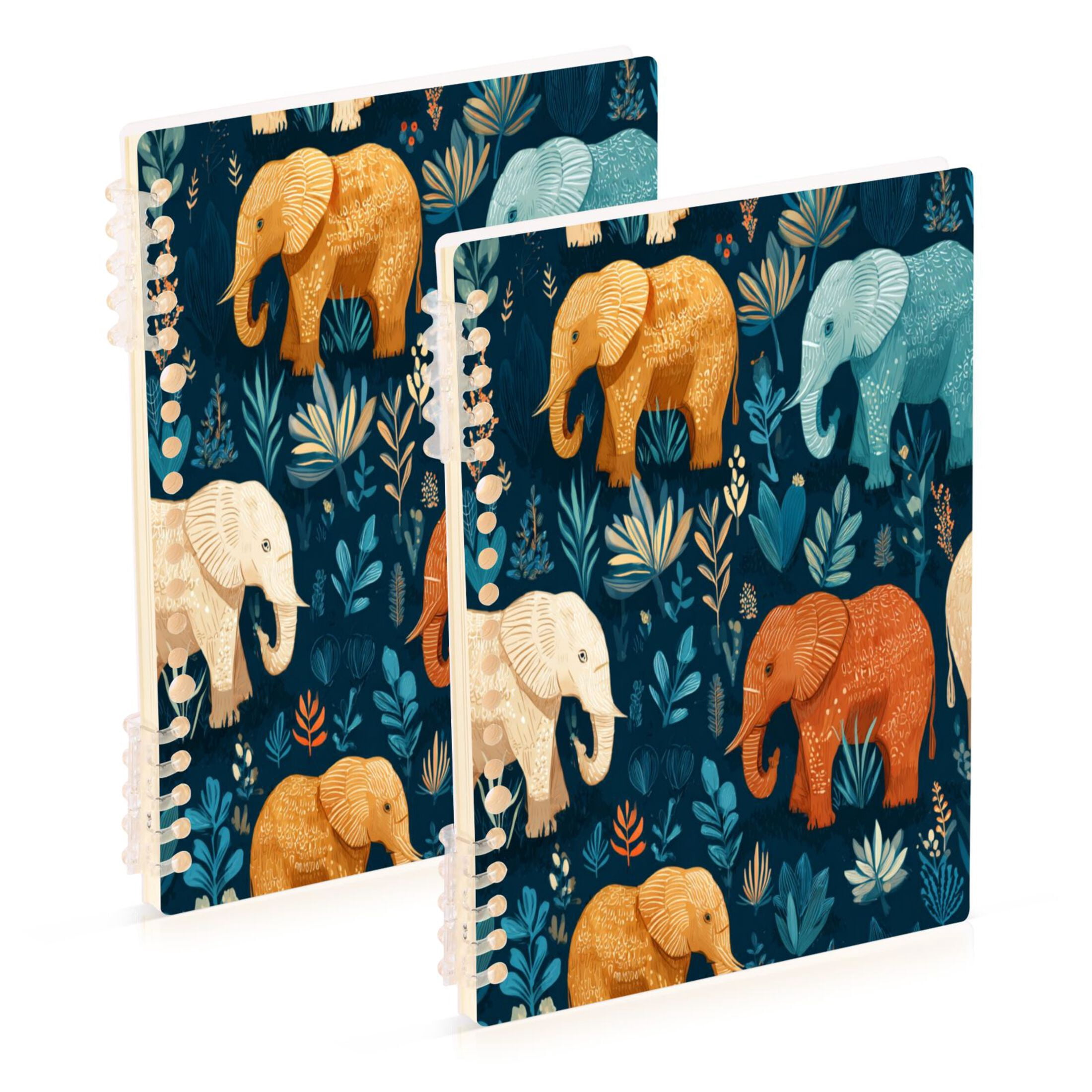 2PCS Notebook 8.3x5.7x0.4 Inch Journey Note Diary Hardcover Notebook 60 ...