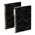 2PCS Notebook 8.3x5.7x0.4 Inch Journey Note Diary Hardcover Notebook 60 ...