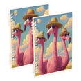 2PCS Notebook 8.3x5.7x0.4 Inch Journey Note Diary Hardcover Notebook 60 ...
