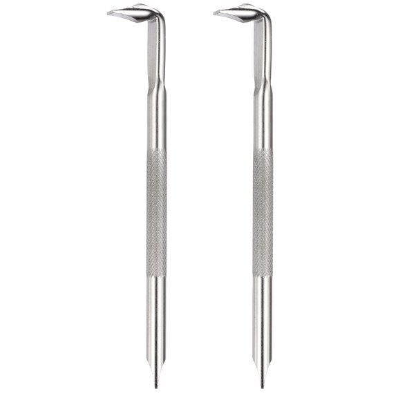 2PCS Offset Screwdriver PH2/SL6 Right Angle 90 Degree Screw Driver Double Ended Z-type 7.09" Length Hand Tool for Repair, Silver