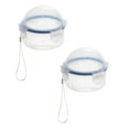 thumbnail image 1 of 2PCS Onion Storage Containers, Portable Fruit And Vegetable Savers Storage Containers With Lids, Reusable Onion Apple Storage Keeper Containers For Fridge White2PCS-One Size, 1 of 6