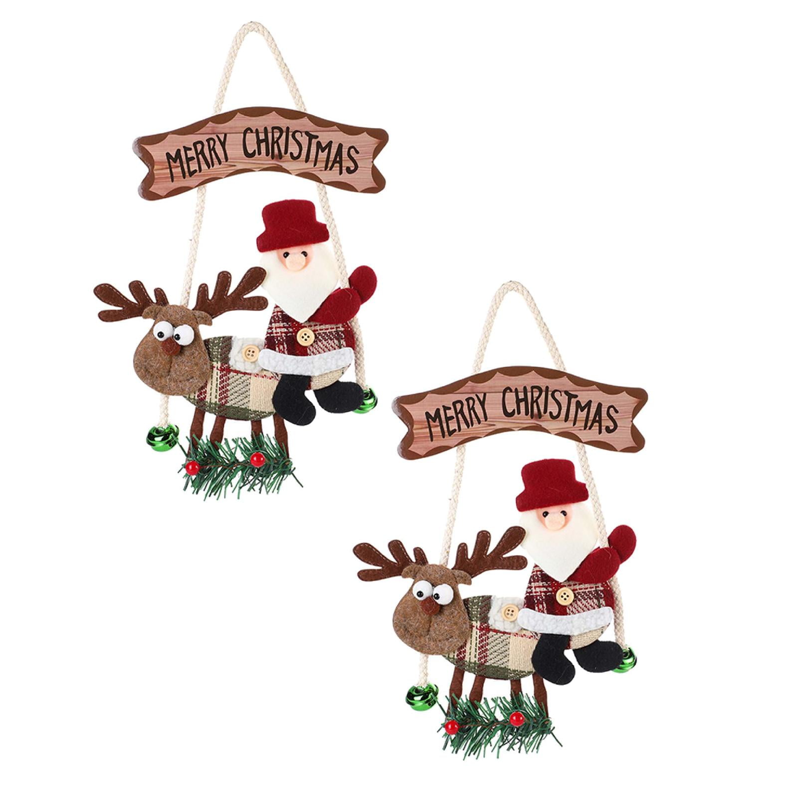 2PCS Ornaments For Christmas Tree Decorations Hanging Charms Christmas ...