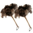 thumbnail image 1 of 2PCS Ostrich Feather Duster 16 Inch Fluffy Natural with Wood Handle Reusable Washable for Cleaning Keyboard,Home,Car,Office Ostrich Feather Duster, 1 of 7