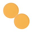 thumbnail image 1 of 2PCS Outdoor 11.8-inch Round Reversible Seat Cushion, polyester（Orange）, 1 of 5