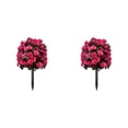 thumbnail image 1 of 2PCS Outdoor Artificial Flowers with Stakes - 22.8" Greenery Shrubs for Garden & Patio, Weatherproof Decorative for Farmhouse, Wedding & Mother's Day Decor, 1 of 5