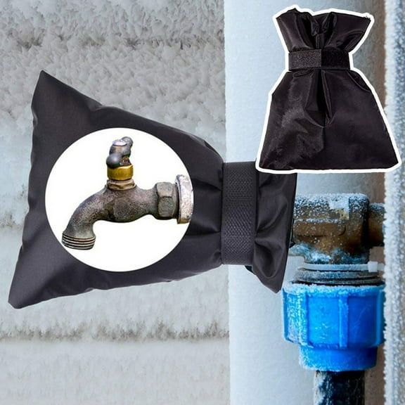 2PCS Outdoor Faucet Covers for Winter Freeze Protection, Waterproof Faucet Cover Socks Reusable Pipe Insulation, Hose Bib Covers for Outdoor Spigots in Cold Weather, 20x14cm