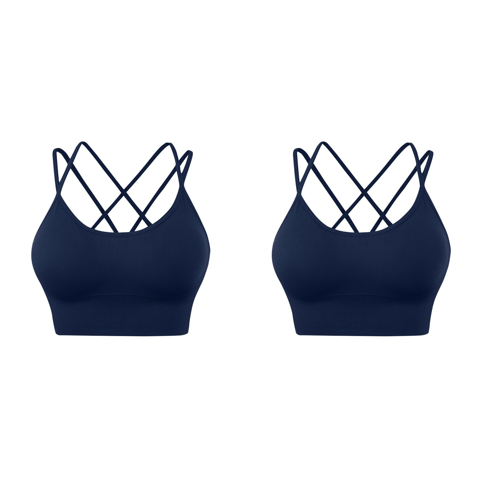 Woman Tube Top Strapless Fitness Yoga Padded Bandeau Bra Sports Top Bra  Plus Bras For Women Stretchy Size