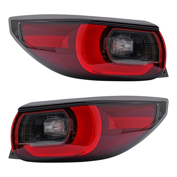 2PCS Pair LED Outer Tail Lights Brake Lamps for 22022-2023 Mazda CX5 CX-5 W/Turn