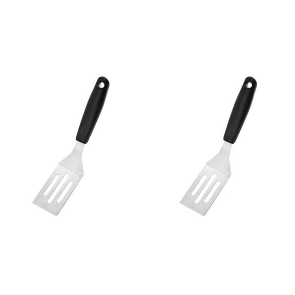 2PCS Pampered Mini Chef Serving Spatula Turner for Serving Flipping Small Icing Small Metal Grill Spatula for Pancakes Pie Cookies Or Barbecue Etc Metal Spatulas Metal Spatulas Home Decor
