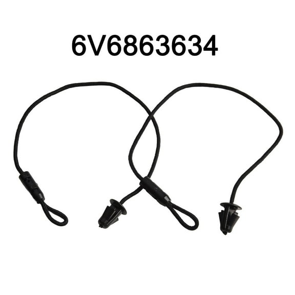 2PCS Parcel Shelf String Strap Rope For Skoda For Fabia 2014-2021 6V6863634 Replacement Accessories Black