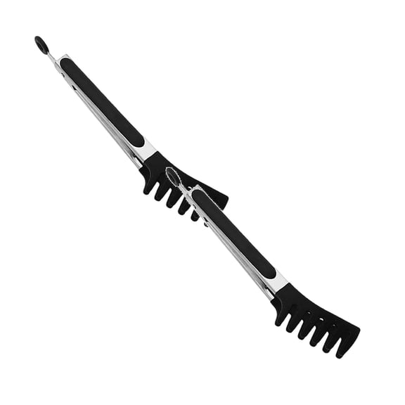 2PCS Pasta Tong Spaghetti Tongs, 10-Inch Heat Resistant Silicone Pasta Tongs Spaghetti Server With Teeth Silicone Tong for Serving Food, Cooking, Salad, Spaghetti Noodle, Non-stick