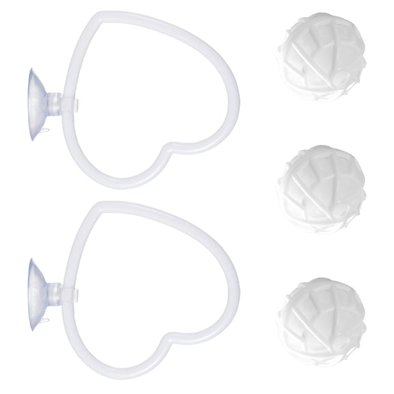 2PCS Pet Fish Accessories ABS Floating Circles And Spheres Set For Compact Habitat Enjoyment And Fun