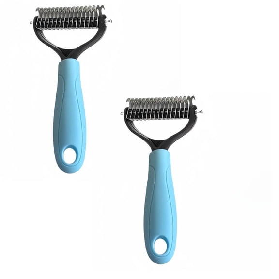 2PCS Pet Grooming Kit For Dogs And Cats With Stylish And Design For Indoor Use Durable Plastic Material 17X6.5X2Cm Utility