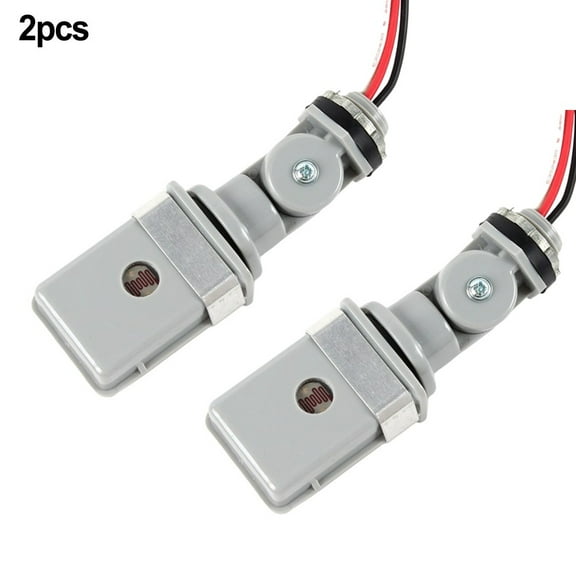 2PCS Photocell Sensor for Outdoor Lights120VAC 50/60 Hz Photocell IP54 Waterproo