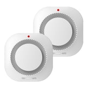 2PCS Photoelectric Wireless Smoke Detector Fire Alarm Detector Smart Smoke Alarm