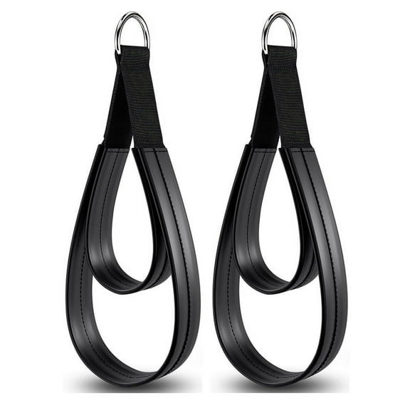 2PCS Pilates Straps, Double Loop Straps for Reformer, Fitness D-Ring Loops Padded ywm58