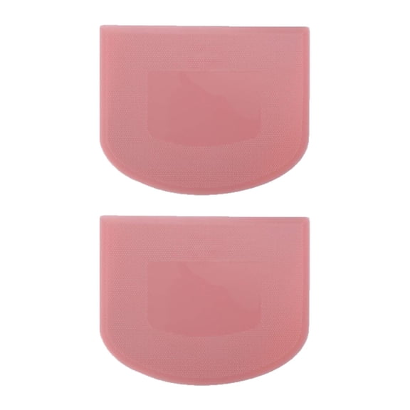 2PCS Pink Food Grade PP Plastic Bench Food Scrapers 12cm Multifunctional Kitchen Pastry Cutting Tool Flours Spatula Suitable for Spade Cream Fudge Cheese