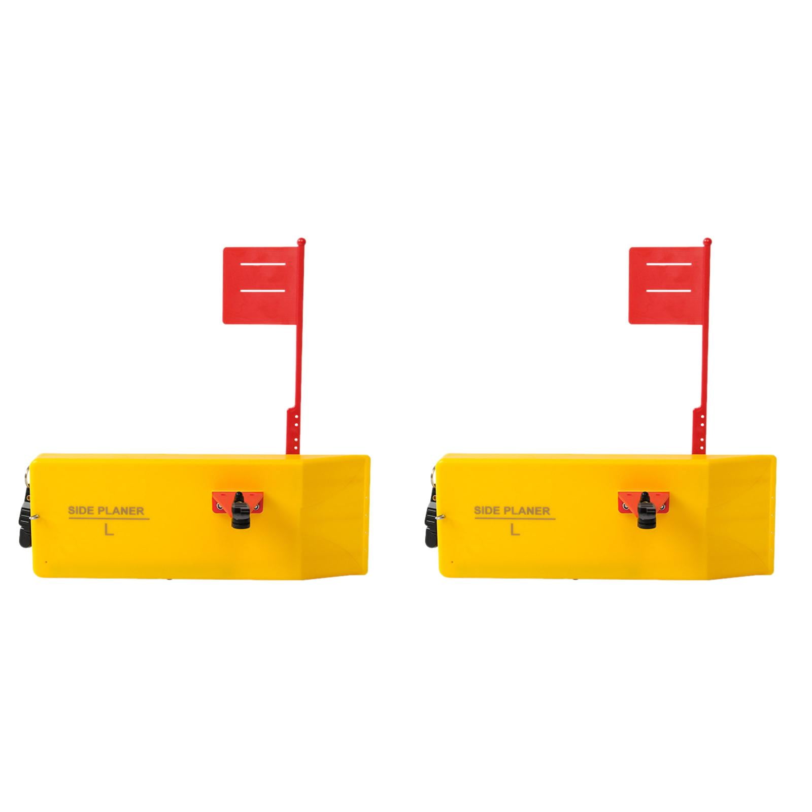 2-Pack Fishing Planer Boards – Trolling Boards With Flag, Quick-Release Clip For Walleye, Salmon