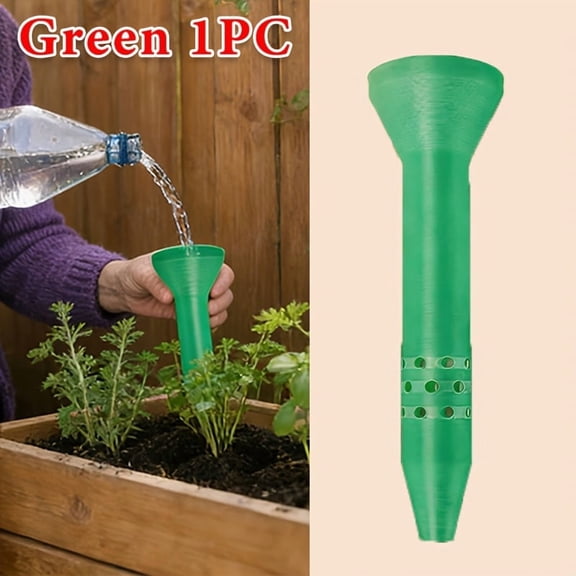 2PCS Plant Watering Funnel, 1.6 Inch x 5.2 Inch Self Watering Irrigation Stake for Garden Potted Plants