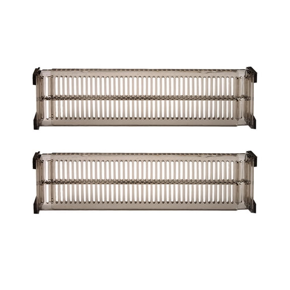 2PCS Plastic Drawer Separation Plate DIY Drawer Divider for Home Tidy Closet Stationary (Black),Dresser for Bedroom