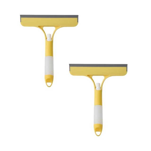 2Pcs Cleaning Bucket Double Sided Water Spray Glass Scraper Household