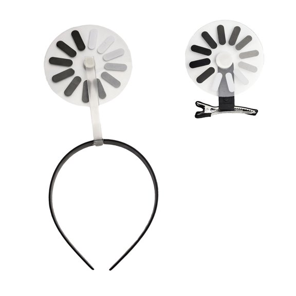 2PCS Plastic Loading Decorated Hair Clip Headband Creative Photography Props Suitable for Daily Use and Special Occasion