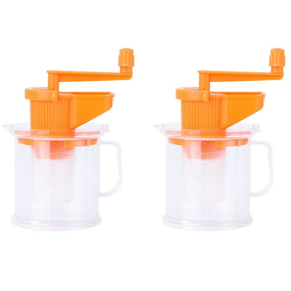 2PCS Plastic Manual Soybean Juicer Machine Portable Soy Milk Maker Squeezer