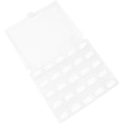2PCS Plastic Sewing Machine Bobbins with Thread 25-Grid Storage Box | White Set, Domestic and Embroidery Machine Use, Home or Factory, Lightweight and Easy to Carry