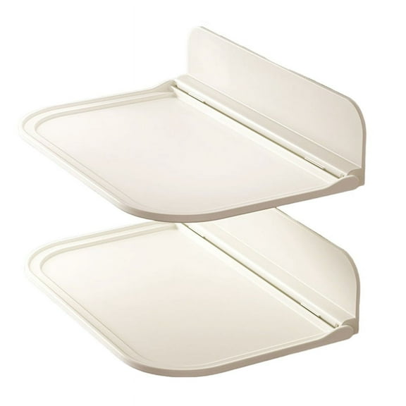 2PCS Portable Bedside Storage Shelf Wall-Mounted Bed Rack Foldable Hanging Shelf Kitchen Bathroom Storage