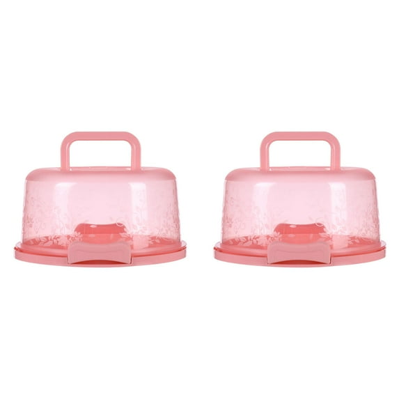 2PCS Portable Cake Box Cake and Cupcake Cake Holder Container for Cake Pie Home Decor