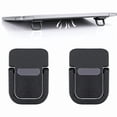 thumbnail image 1 of 2PCS Portable Keyboard Riser, Self-Adhesive Mini Laptop Stand, Invisible Computer Keyboard Stand for Desk, Aluminum Alloy Laptop Feet, 1 of 8
