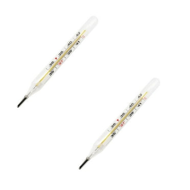 2PCS Portable Thermometer Mercury Thermometer, Digital Thermometer for Home, Mercury Thermometer Oral, Fever Thermometer,Accurate Easy Reading, ℃ Or℉,Non Infrared Digital Thermometer
